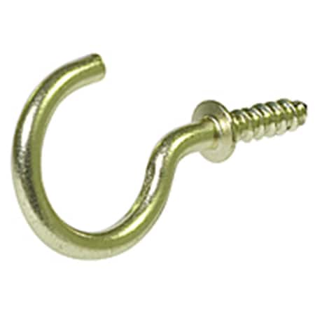 Hillman 1-14 in. Brass Cup Hooks, 3PK 243697